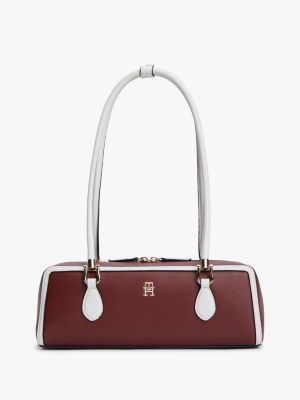 Monogram East-West Shoulder Bag, Velvet Maroon