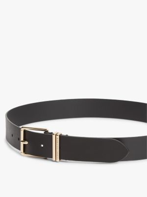 Ремень Tommy Hilfiger Square Buckle Leather Belt, цвет: Чёрный — фото 3