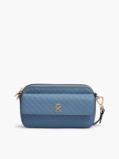 Allover Monogram Crossbody Bag — Misty Sky 1