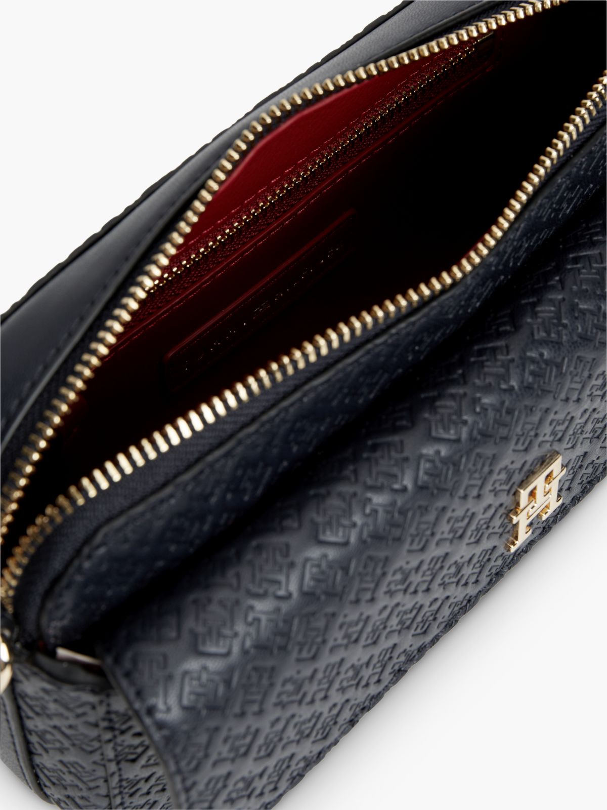Allover Monogram Crossbody Bag — Space Blue