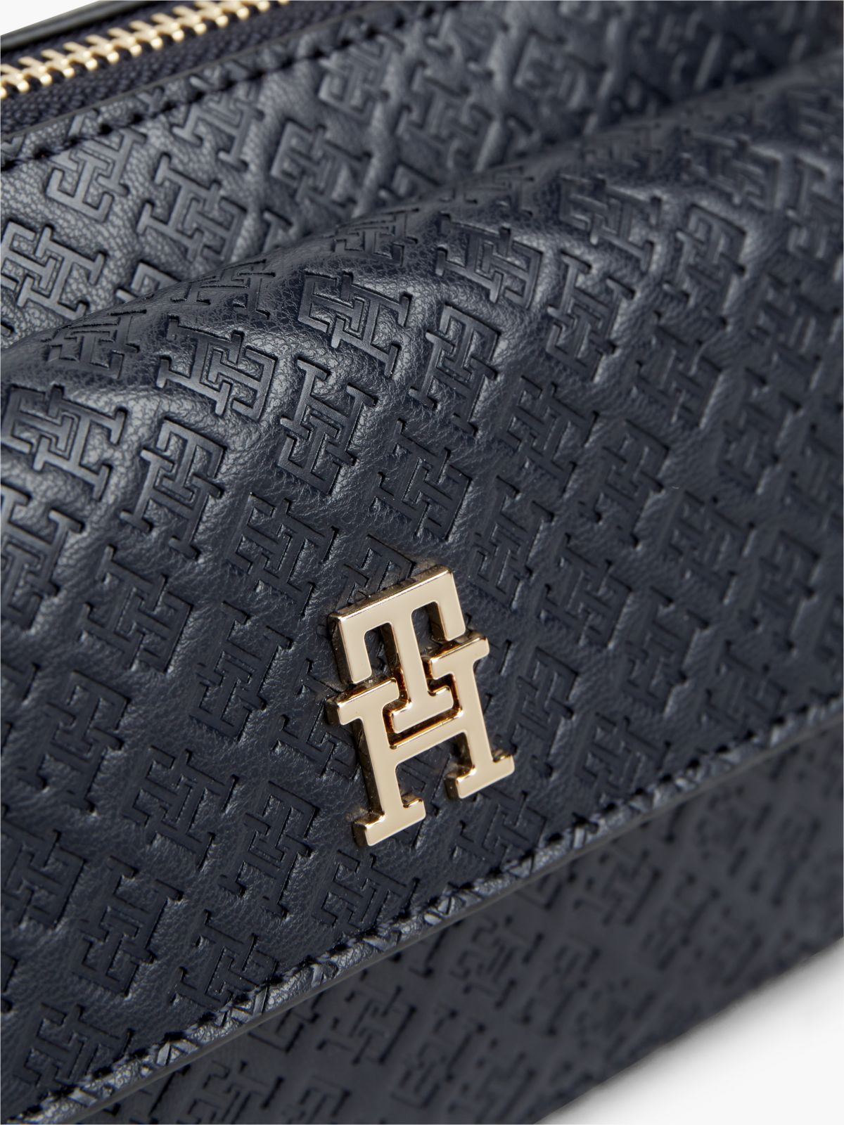 Allover Monogram Crossbody Bag — Space Blue