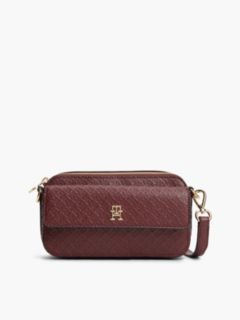 Allover Monogram Crossbody Bag — Oxblood 1