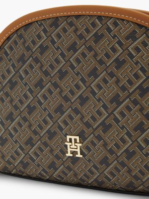 Женский несессер Tommy Hilfiger Allover Monogram Print Toiletry Bag, цвет: Чёрный — фото 4