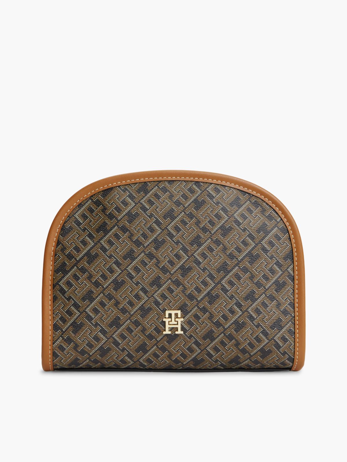 Allover Monogram Print Toiletry Bag — Black Mix