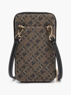 Monogram Print Phone Wallet — Black Mix 3