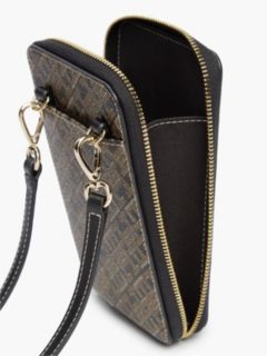 Monogram Print Phone Wallet — Black Mix 4