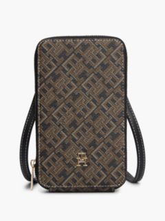 Monogram Print Phone Wallet — Black Mix 1