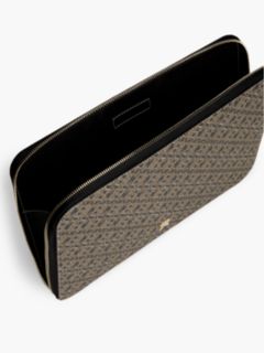 Allover Monogram Print Laptop Pouch — Black Mix 3