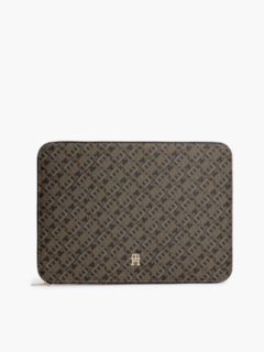 Allover Monogram Print Laptop Pouch — Black Mix 1