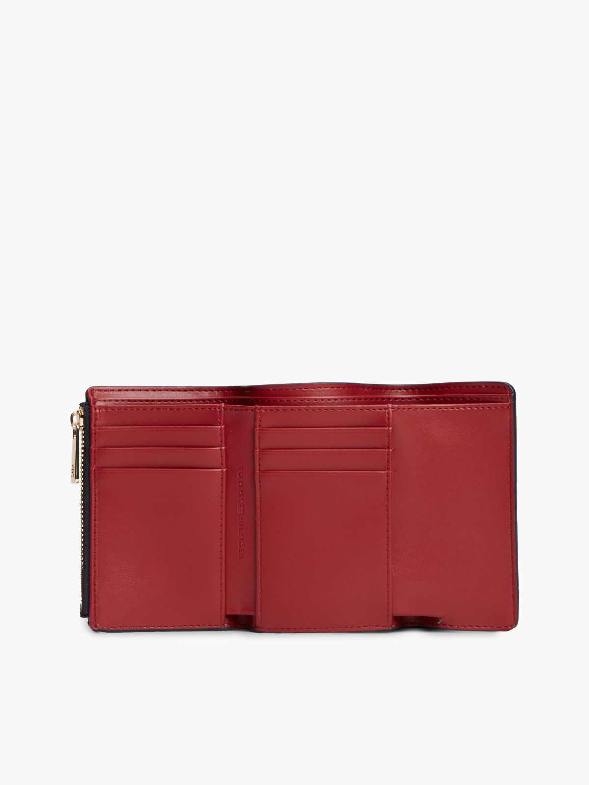 Buckle Monogram Trifold Wallet — Space Blue