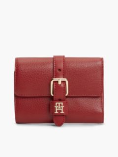 Buckle Monogram Trifold Wallet — Autumn Red 1