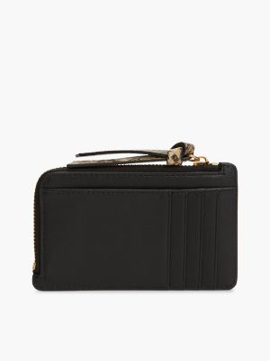 Женский кошелёк Tommy Hilfiger Smooth Leather Card Holder, цвет: Чёрный — фото 2
