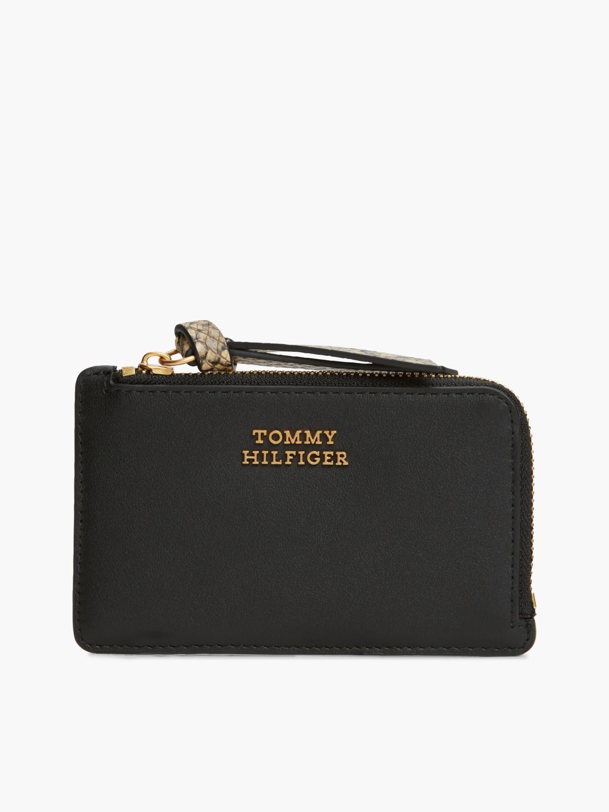 Smooth Leather Card Holder — Black