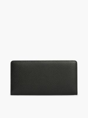 Женские кошельки Tommy Hilfiger Pebbled Leather Long Bifold Wallet — фото 2
