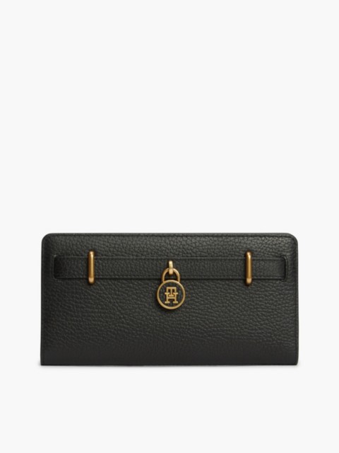 Женские кошельки Tommy Hilfiger Pebbled Leather Long Bifold Wallet