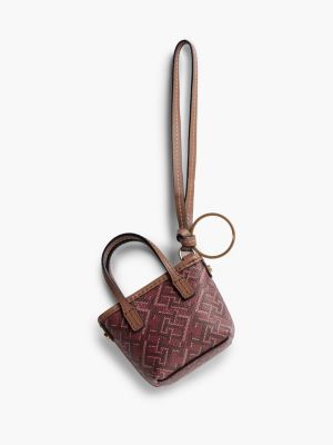 Женские брелоки Tommy Hilfiger Signature Stripe Monogram Bag Charm — фото 2
