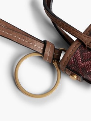 Женские брелоки Tommy Hilfiger Signature Stripe Monogram Bag Charm — фото 3