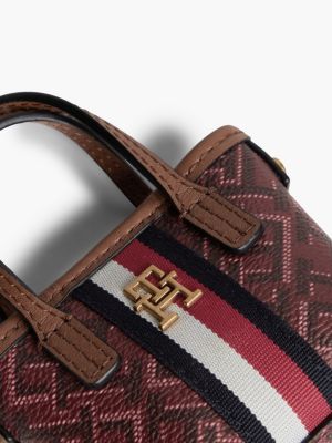 Женские брелоки Tommy Hilfiger Signature Stripe Monogram Bag Charm — фото 4