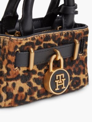 Женская сумка Tommy Hilfiger Leopard Print Calf Hair Ultra-Mini, цвет: С принтом — фото 5