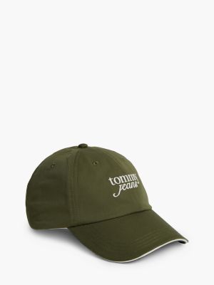 Tommy Jeans Embroidered Baseball Cap, Dark Greenery