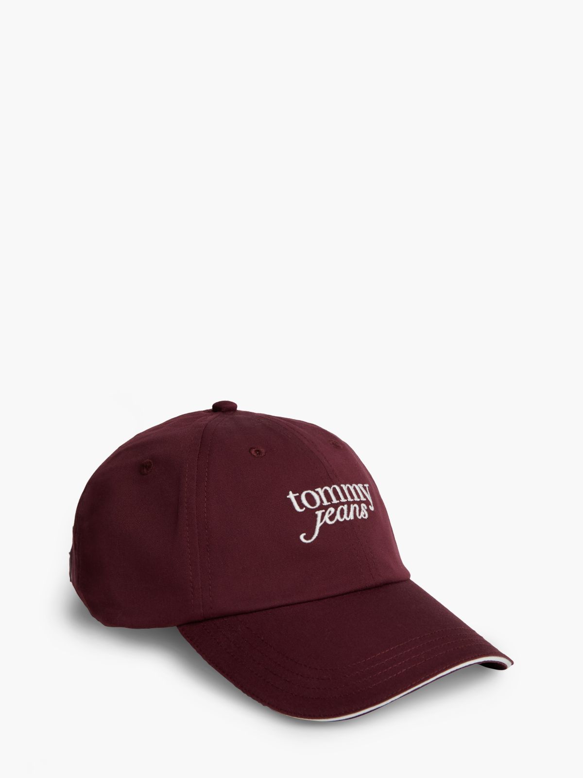 Tommy Jeans Embroidered Baseball Cap — Rosewood Brown