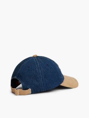 Женские кепки Tommy Hilfiger Tommy Jeans Mixed-Media, цвет: Джинсовый тёмный — фото 2