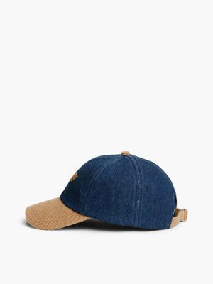 Женские кепки Tommy Hilfiger Tommy Jeans Mixed-Media, цвет: Джинсовый тёмный — фото 3