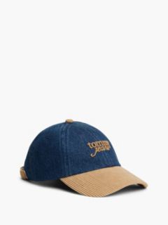 Tommy Jeans Mixed-Media Baseball Cap — Denim Dark 1