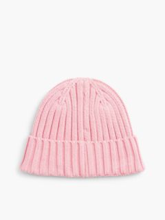 Tommy Jeans Badge Rib-Knit Beanie — Pale Primrose 2