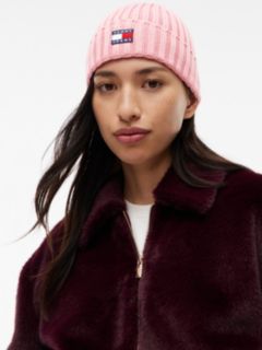 Tommy Jeans Badge Rib-Knit Beanie — Pale Primrose 4
