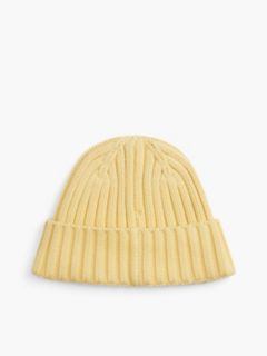 Tommy Jeans Badge Rib-Knit Beanie — Day Lily 2