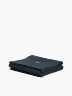 Tommy Jeans Badge Rib-Knit Scarf — Dark Blue 3