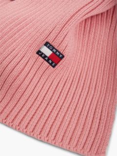 Tommy Jeans Badge Rib-Knit Scarf — Pale Primrose 2