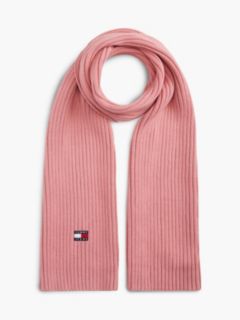 Tommy Jeans Badge Rib-Knit Scarf — Pale Primrose 1