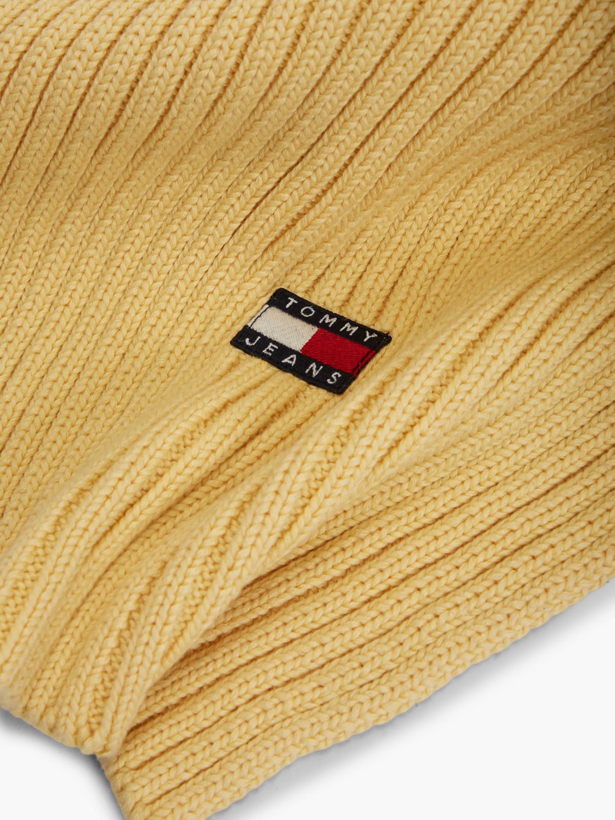 Tommy Jeans Badge Rib-Knit Scarf — Day Lily