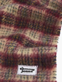 Tommy Jeans Plaid Wool-Blend Scarf — Beige Check 2