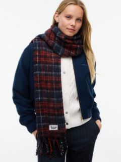 Tommy Jeans Plaid Wool-Blend Scarf — Red Check 4