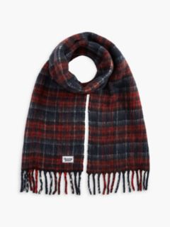 Tommy Jeans Plaid Wool-Blend Scarf — Red Check 1