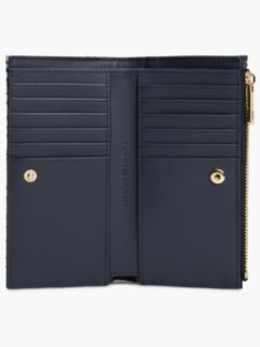 Jacquard Monogram Long Bifold Wallet — Space Blue 3