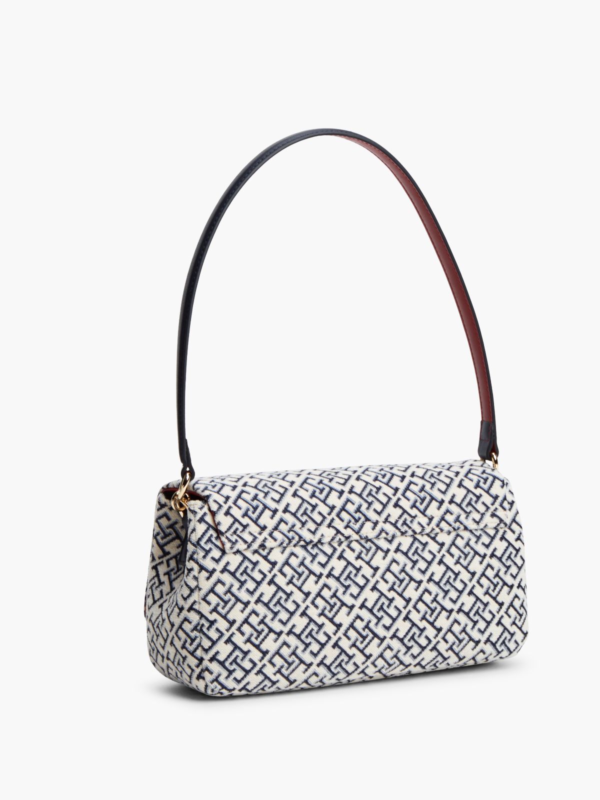 Jacquard Monogram Crossbody Bag — Space Blue