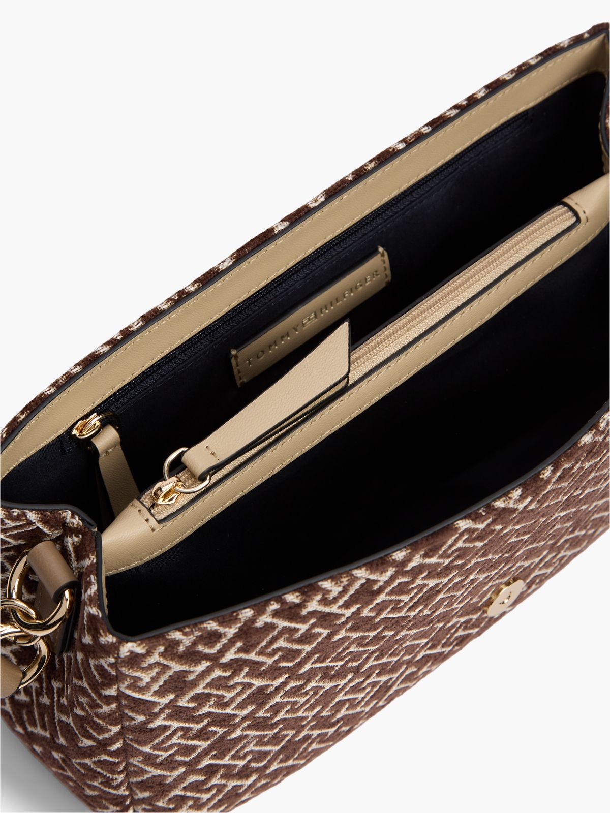 Jacquard Monogram Crossbody Bag — Tundra Moss