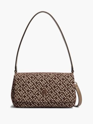 Jacquard Monogram Crossbody Bag, Tundra Moss