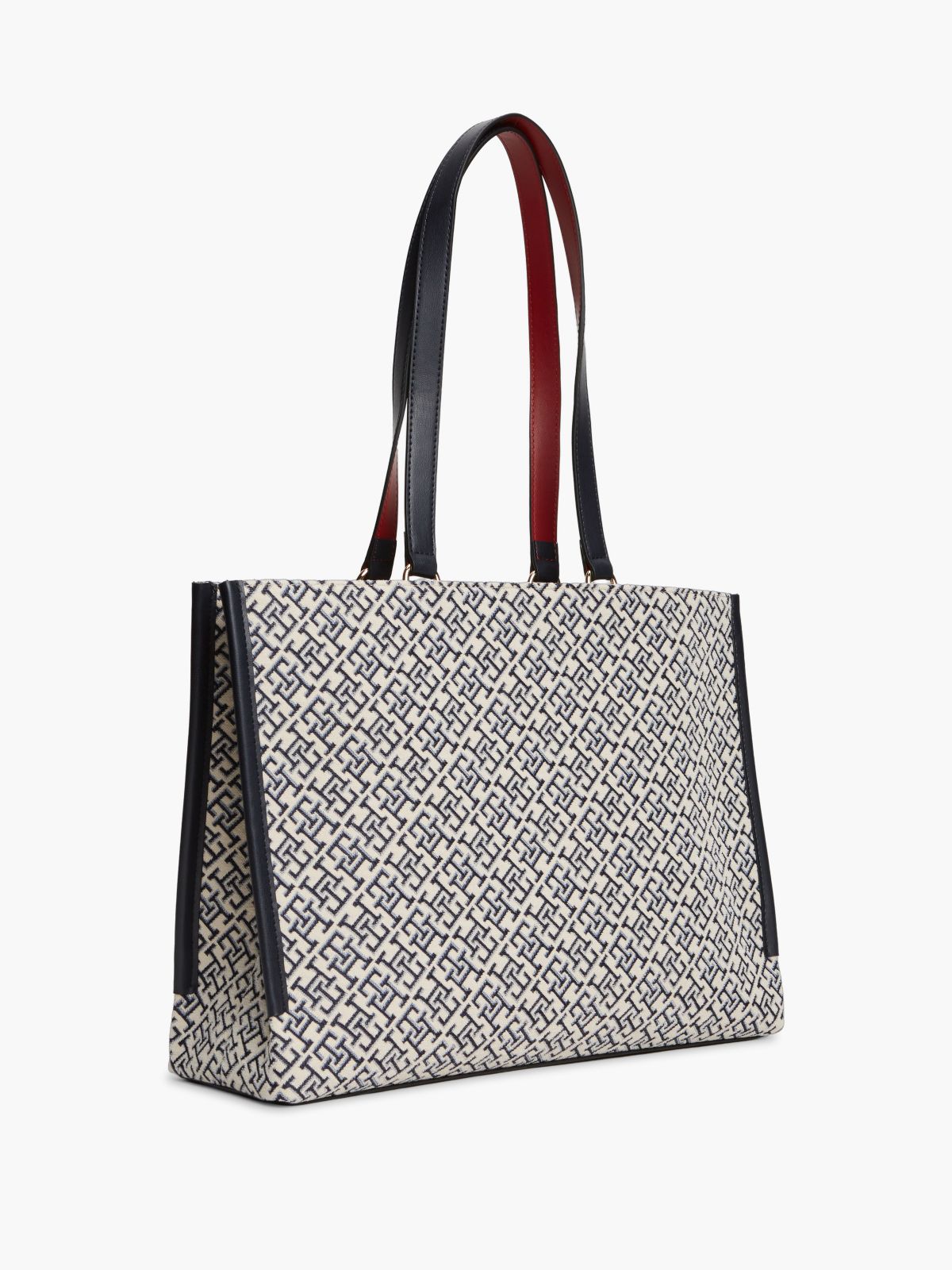 Jacquard Monogram Tote Bag — Space Blue