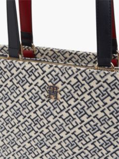 Jacquard Monogram Tote Bag — Space Blue 4