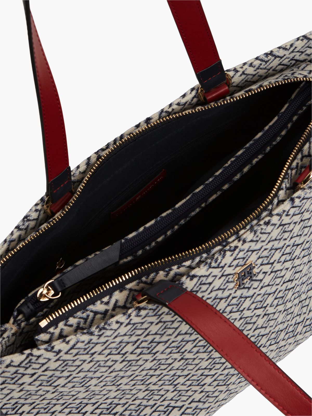 Jacquard Monogram Tote Bag — Space Blue