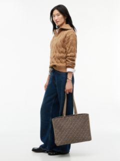Jacquard Monogram Tote Bag — Tundra Moss 2