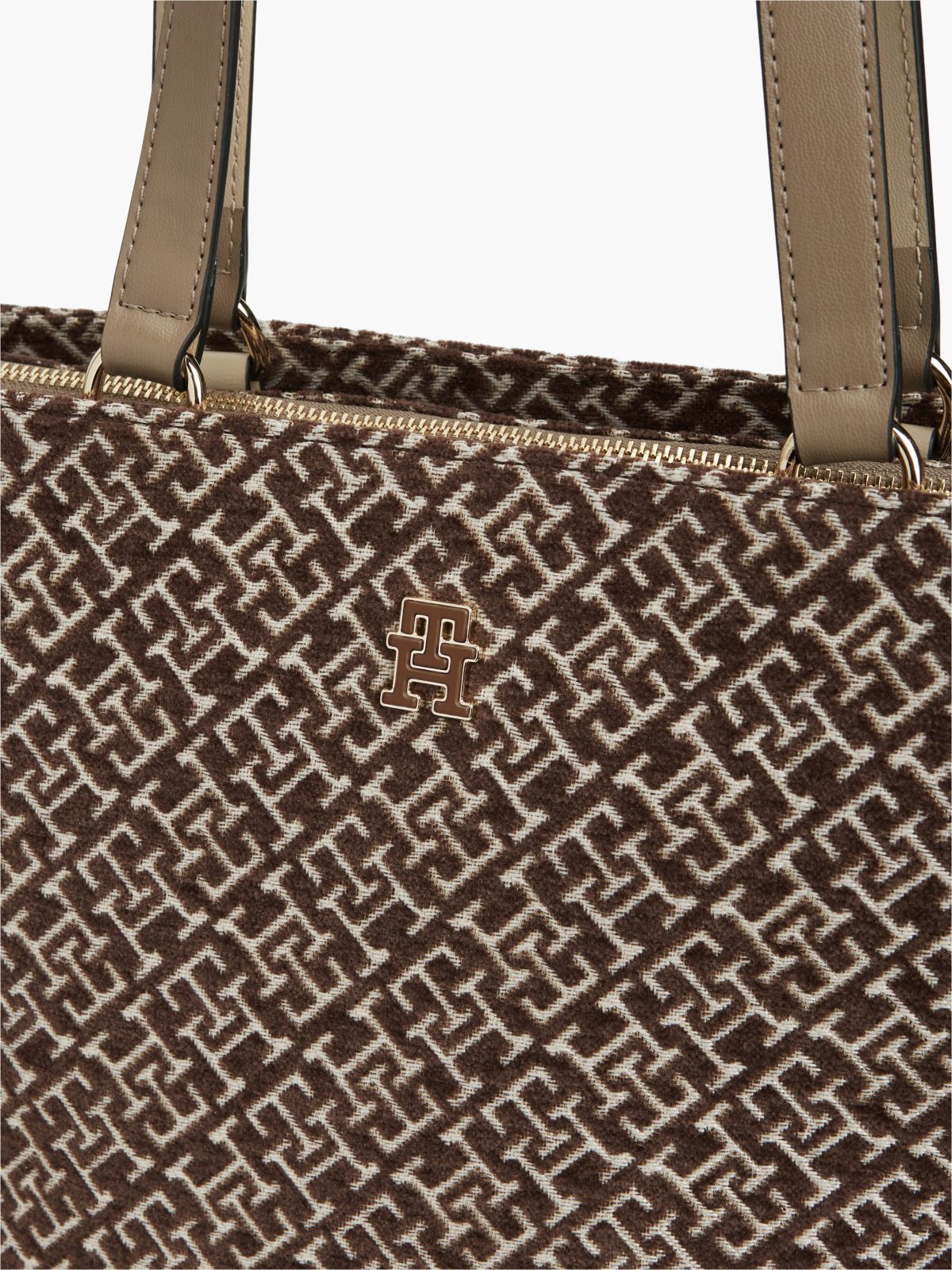 Jacquard Monogram Tote Bag — Tundra Moss