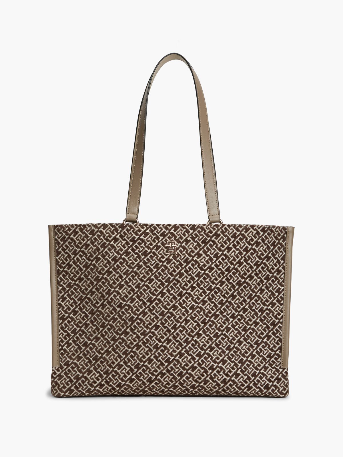 Jacquard Monogram Tote Bag — Tundra Moss