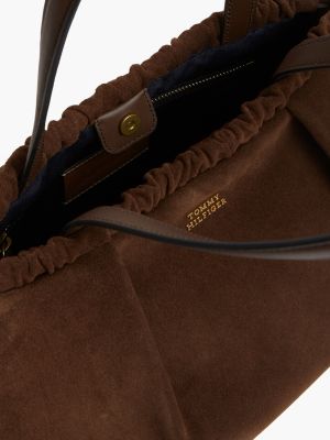 Женские сумки Tommy Hilfiger Gathered Suede Shoulder — фото 4