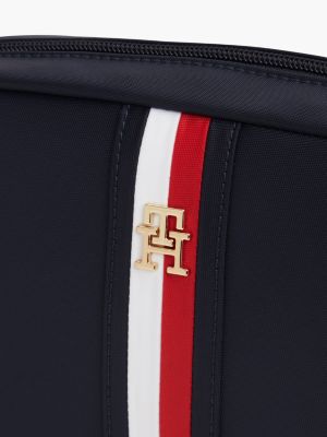 Женская сумка Tommy Hilfiger Monogram Signature Stripe Crossbody, цвет: Космический синий — фото 5